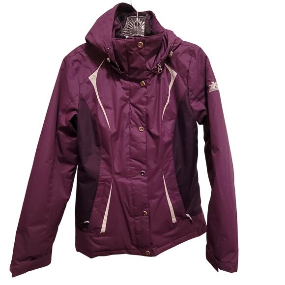 ZeroXposur Women’s 2-in-1 Purple Hooded Jacket Size Small Removable Outer Layer - Picture 1 of 14
